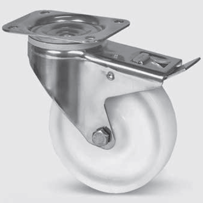 U3: Lockable castors for floor model