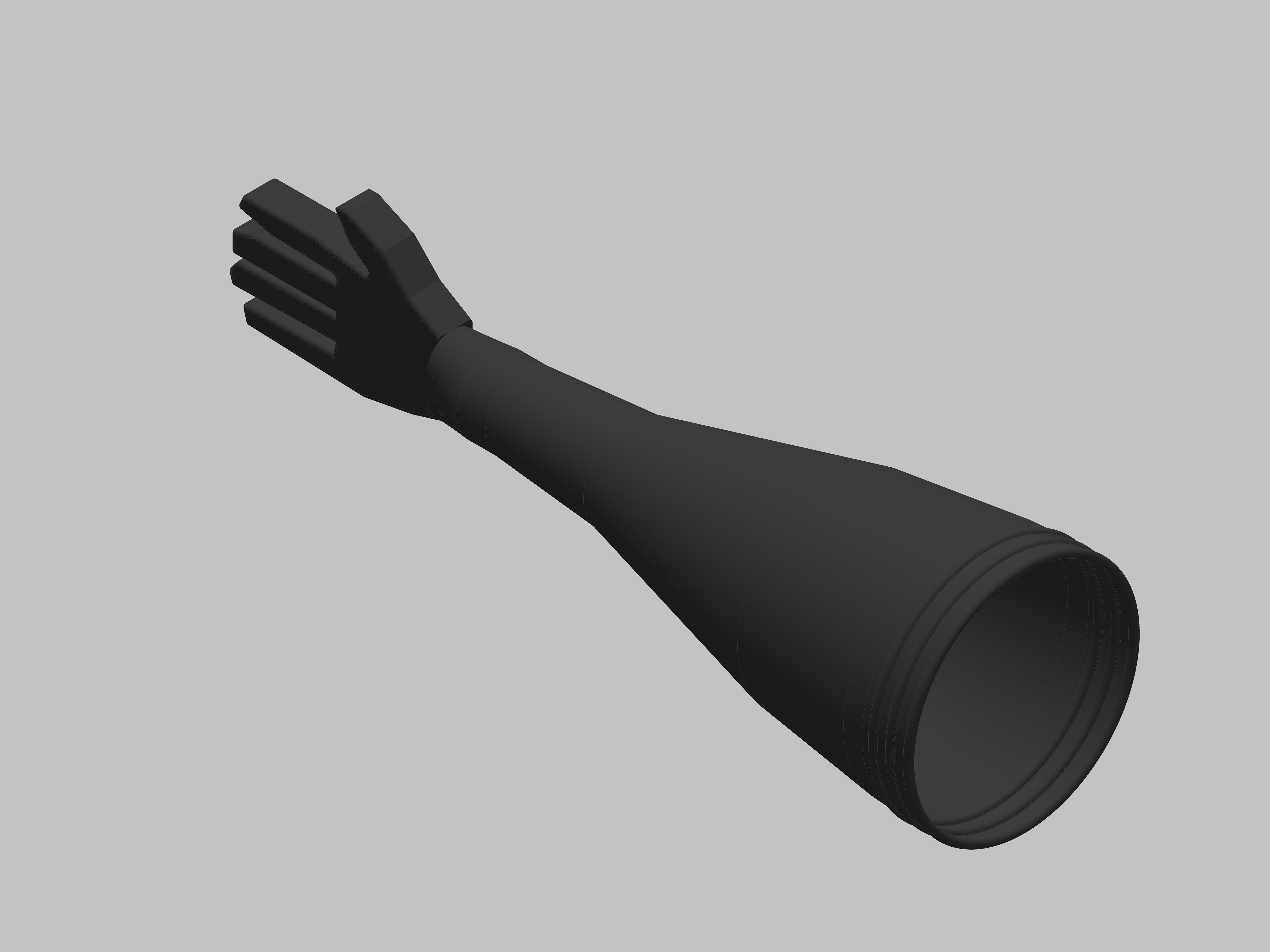 1 Paar -Handschuhe Neopren: Durchmesser P = 186mm. Durchmesser Glove = 145 mm. Länge = 800mm