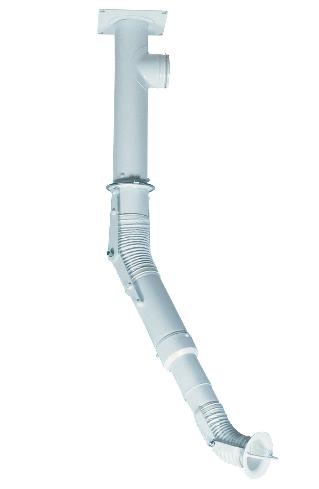 Absaugung für Labortische mit Teleskoparm 1500 x 75 mm, Aluminium eloxiert