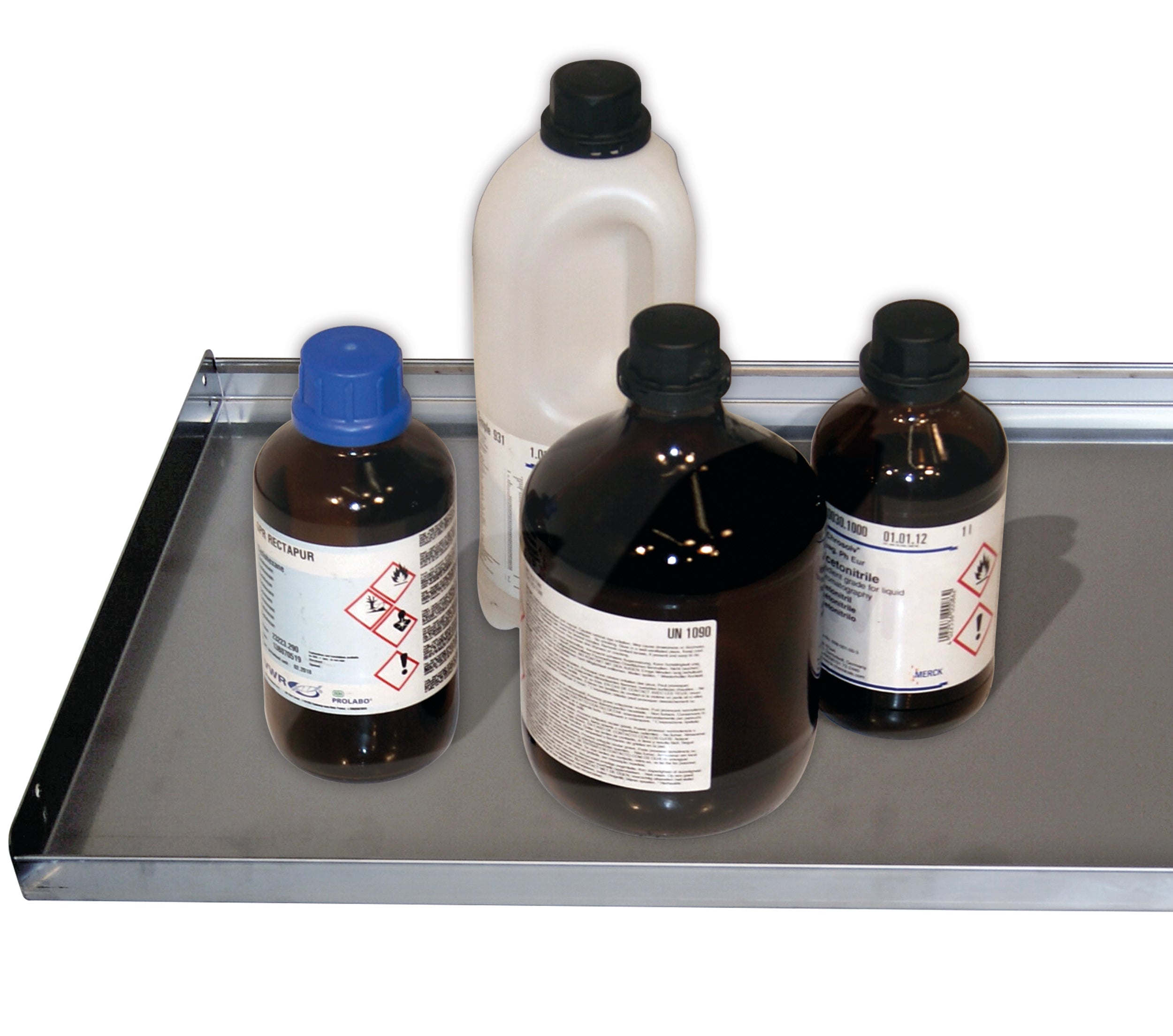 Étagère standard pour modèle(s): Q90, S90, Q30 avec largeur 1200 mm, acier inoxydable 1.4301 brut