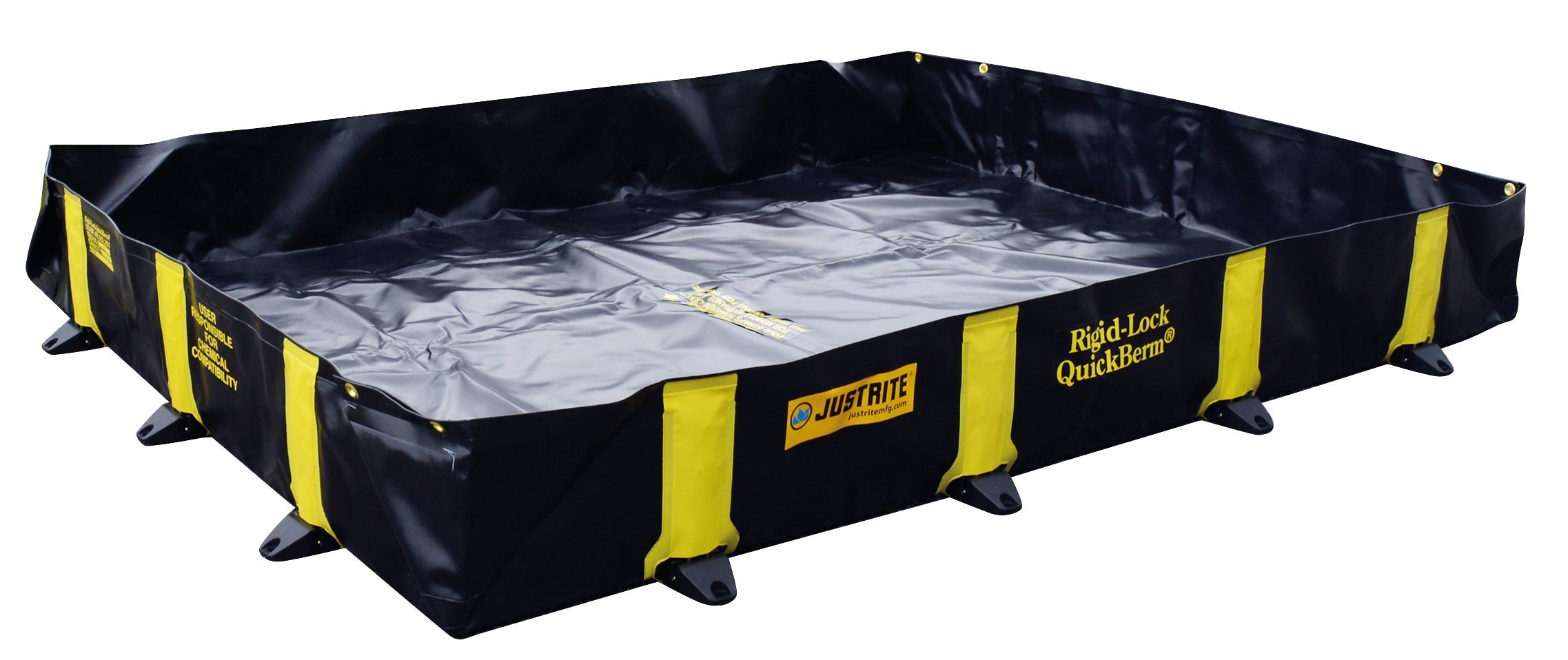 Spill containment sump passable without grid 1400x2600x305, textile PVC coated