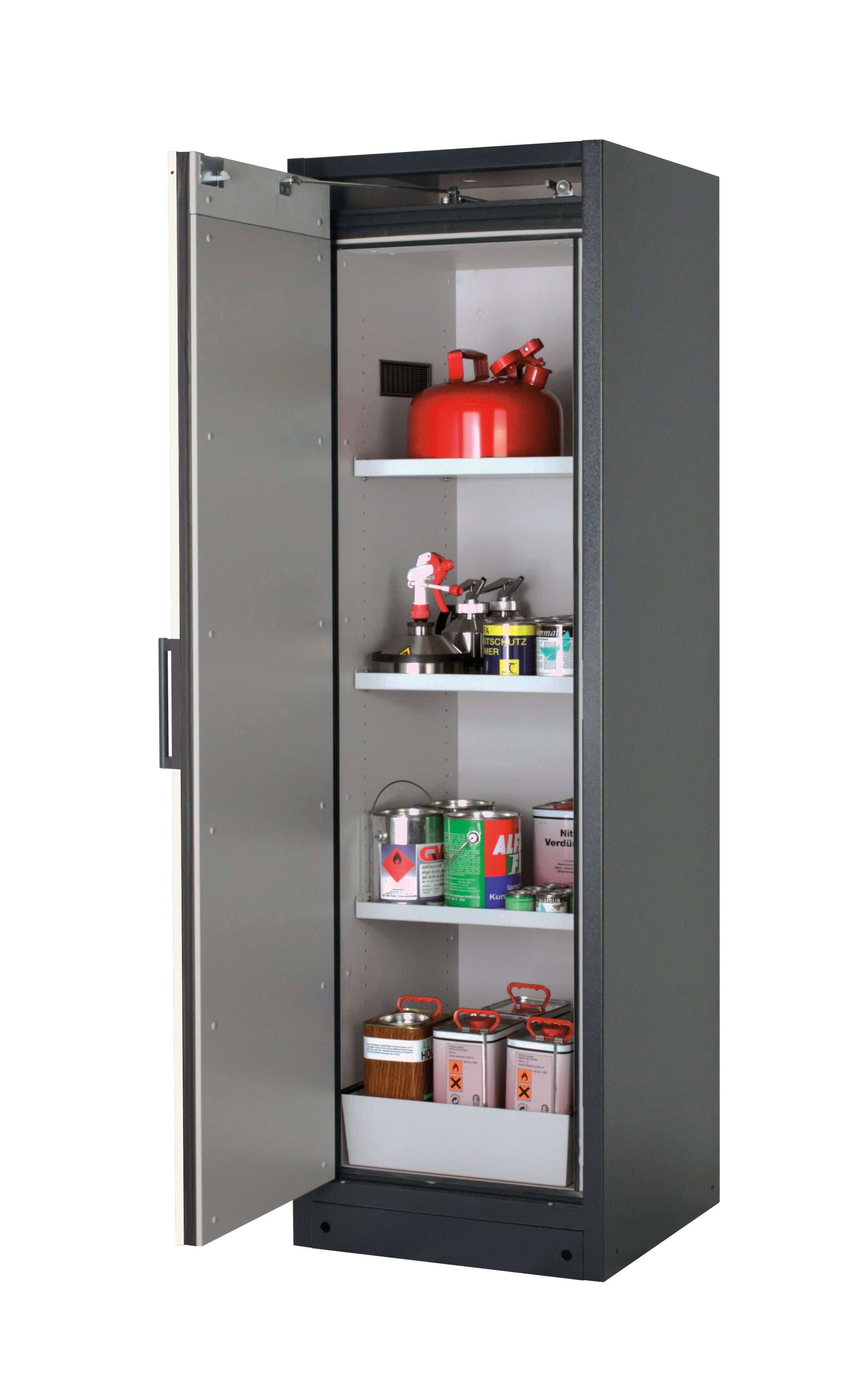 Typ 90 Sicherheitsschrank Q-PEGASUS-90 Modell Q90.195.060.WDACR in reinweiss RAL 9010 mit 3x Fachboden Standard (Stahlblech)