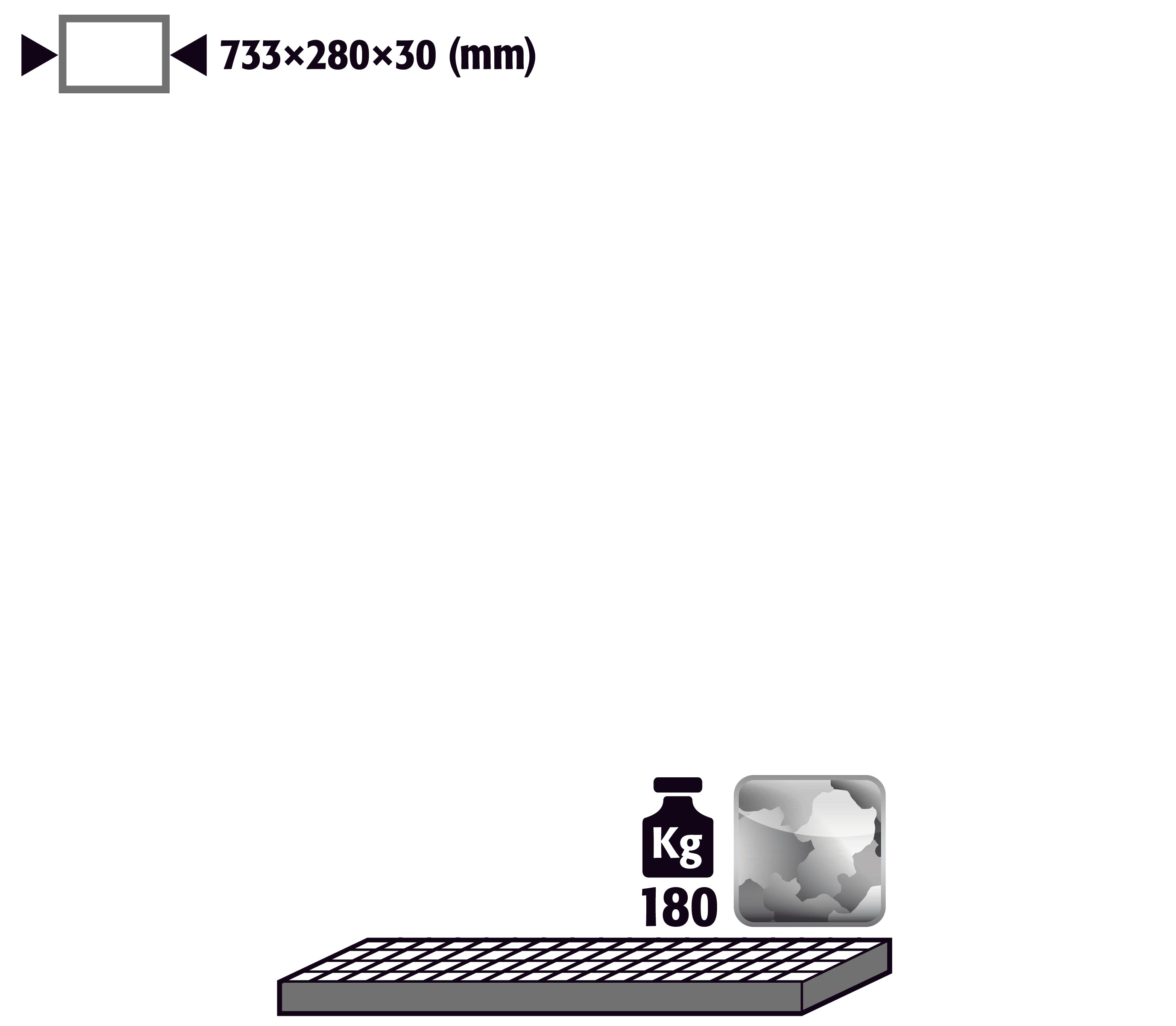 Caillebotis comme niveau de stockage pour modèle(s): G90 avec une largeur de 900 mm, acier galvanisé