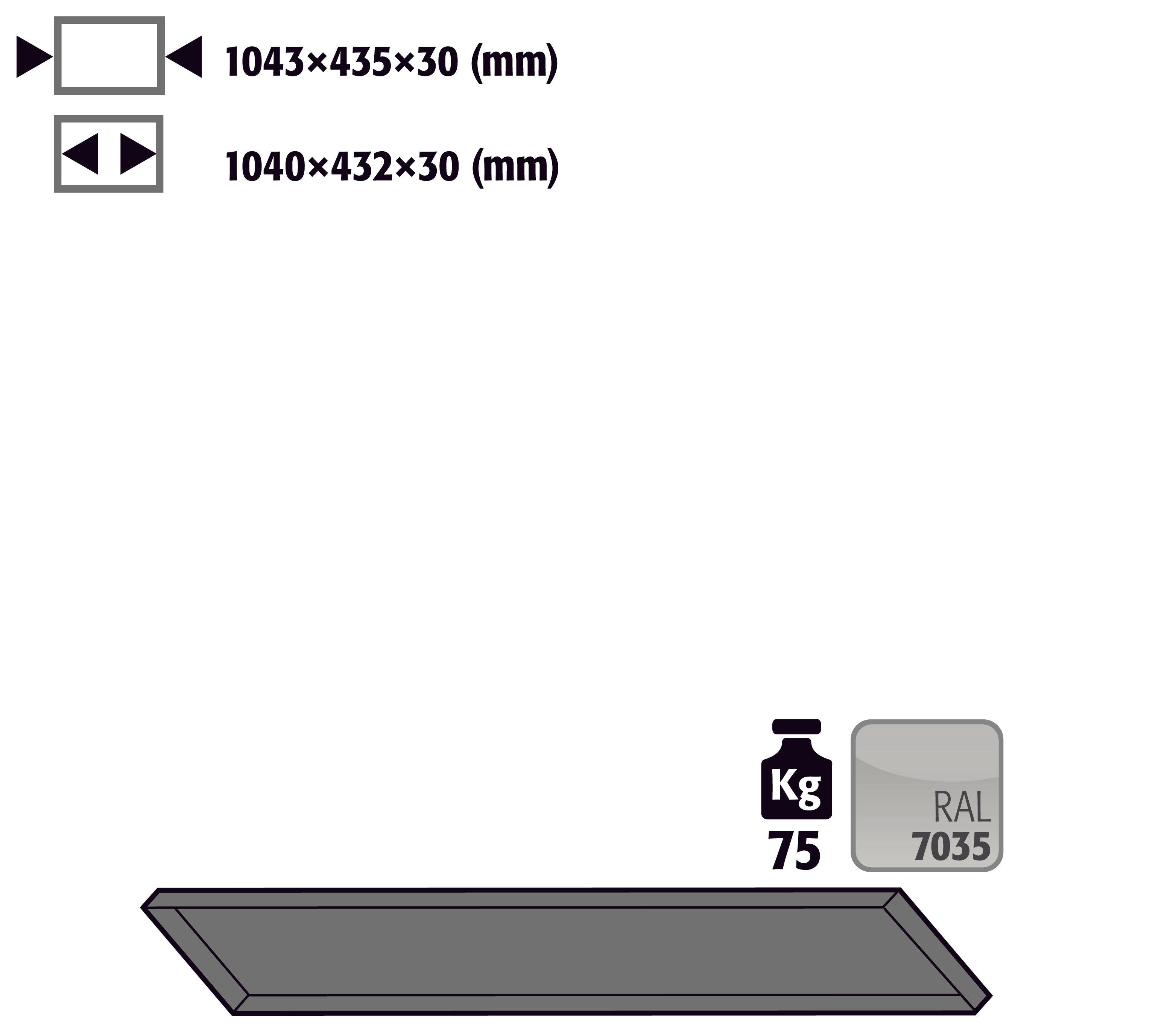 Fachboden Standard schräg für Kleinflaschenlagerung für Modell(e): G90 mit Breite 1200 mm, Stahlblech pulverbeschichtet glatt