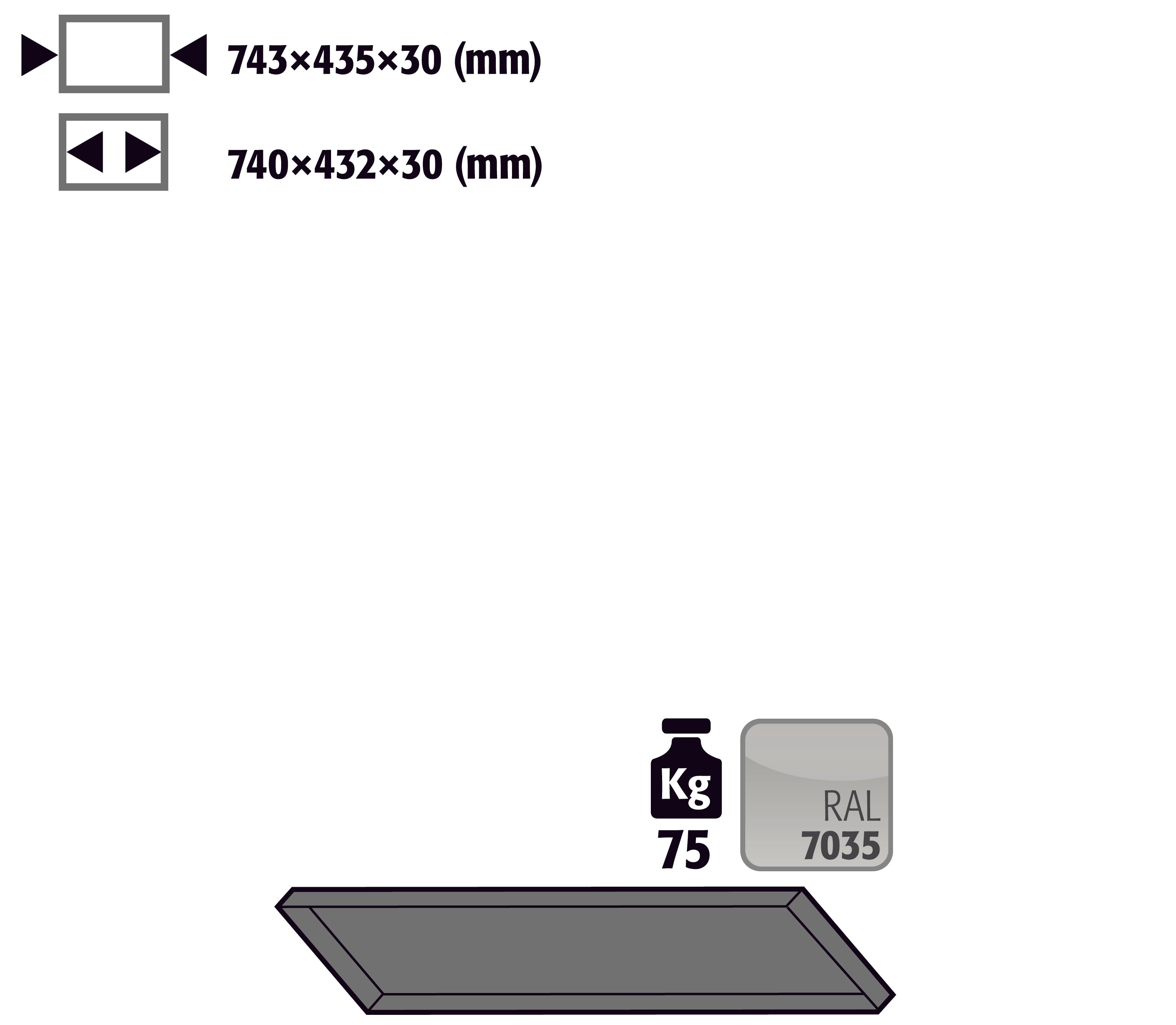 Fachboden Standard schräg für Kleinflaschenlagerung für Modell(e): G90 mit Breite 900 mm, Stahlblech pulverbeschichtet glatt