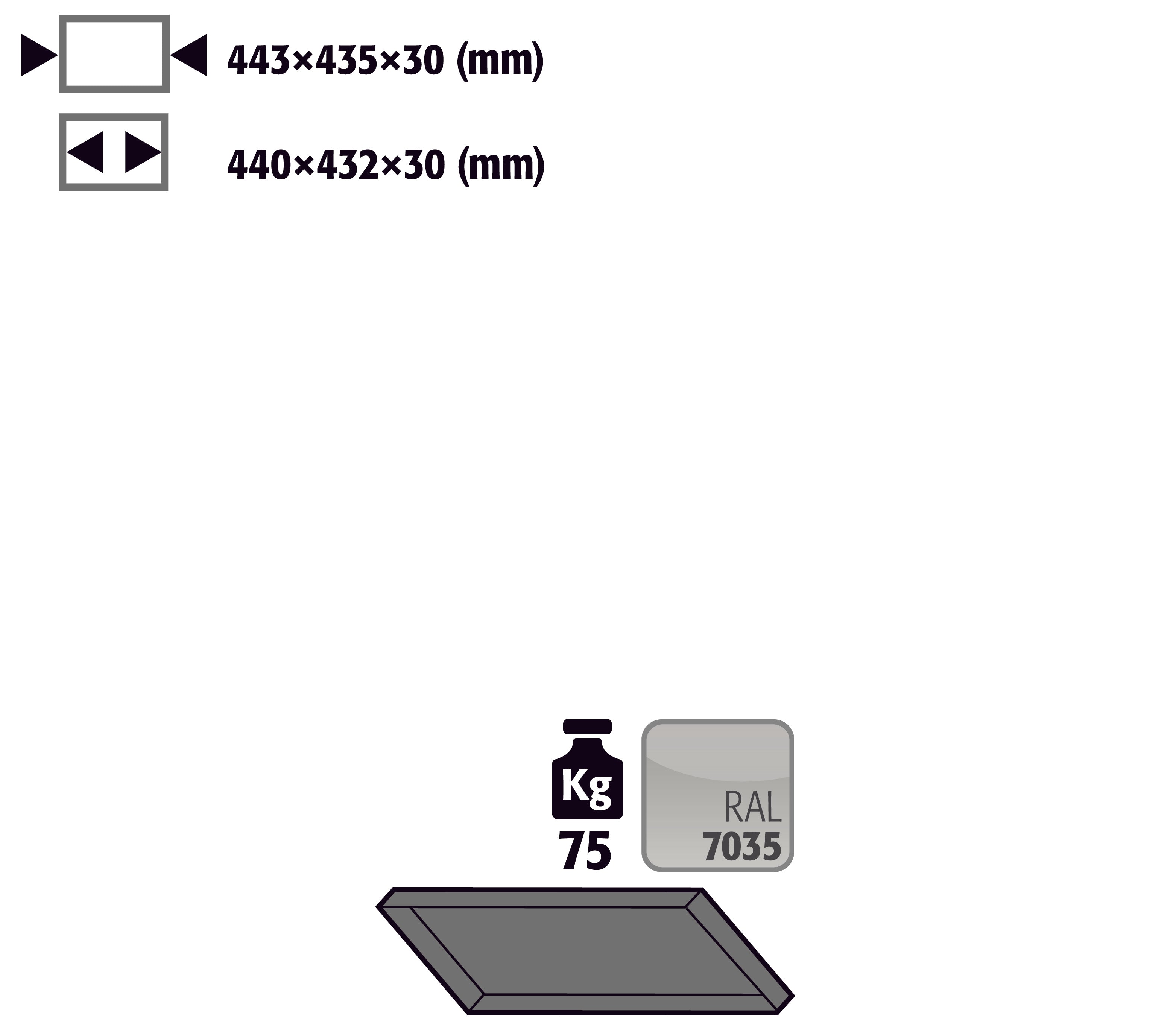 Fachboden Standard schräg für Kleinflaschenlagerung für Modell(e): G90 mit Breite 600 mm, Stahlblech pulverbeschichtet glatt