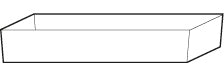 Bac de rétention au sol standard volume de rétention: 55 litres(volume: 55,50 litres), acier inoxydable 1.4016 brut
