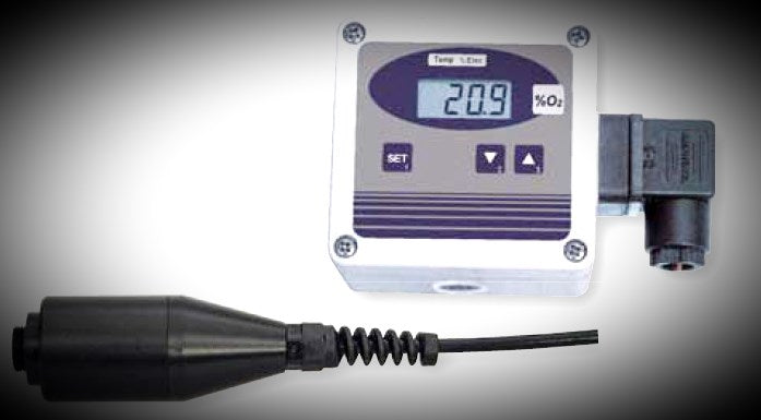 Oxygen sensor with medium measurement accuracy range