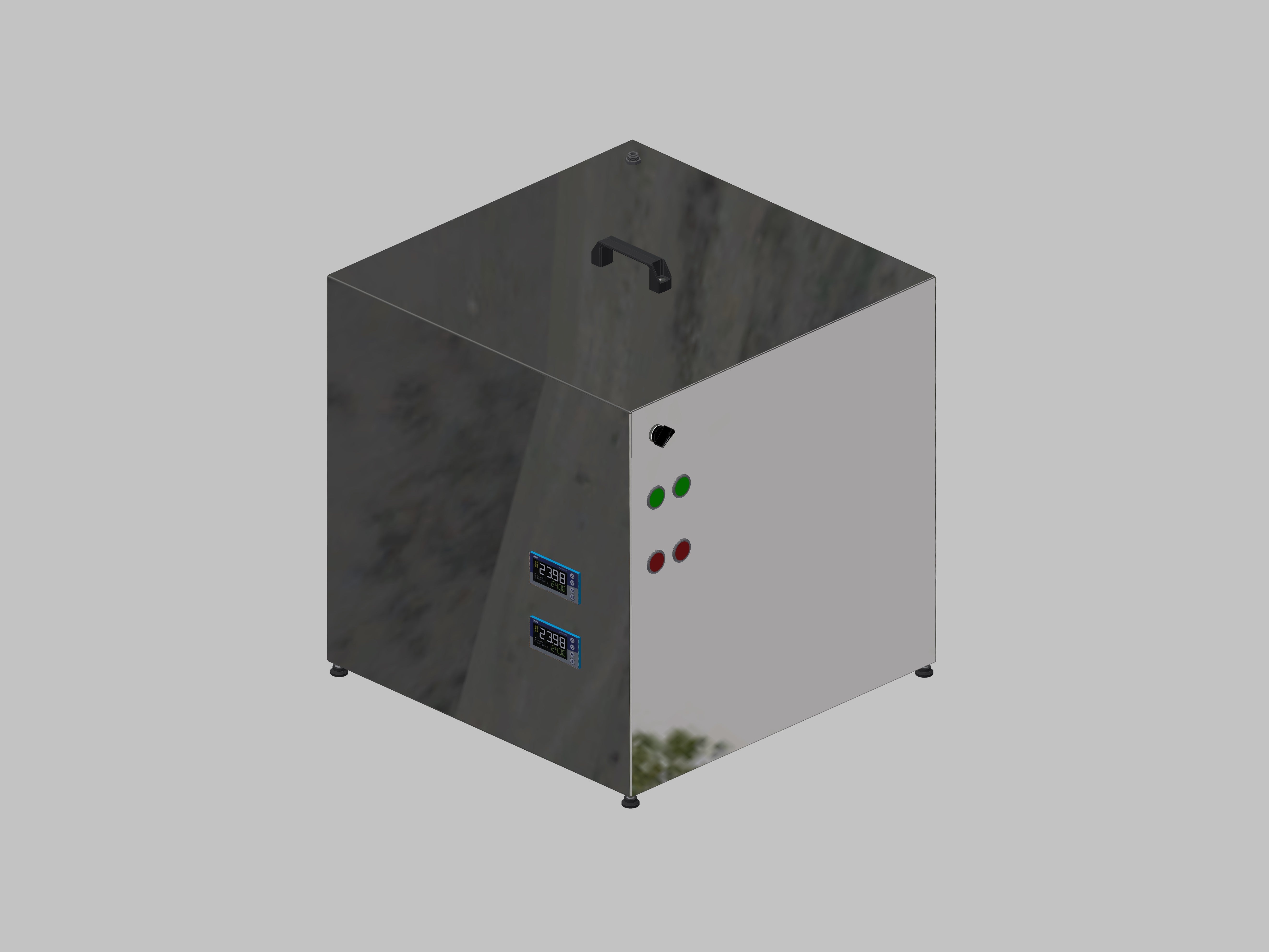 Gasreinigung mit 2 Adsorber und integrierter Spühlsteuerung mit Druckregelung