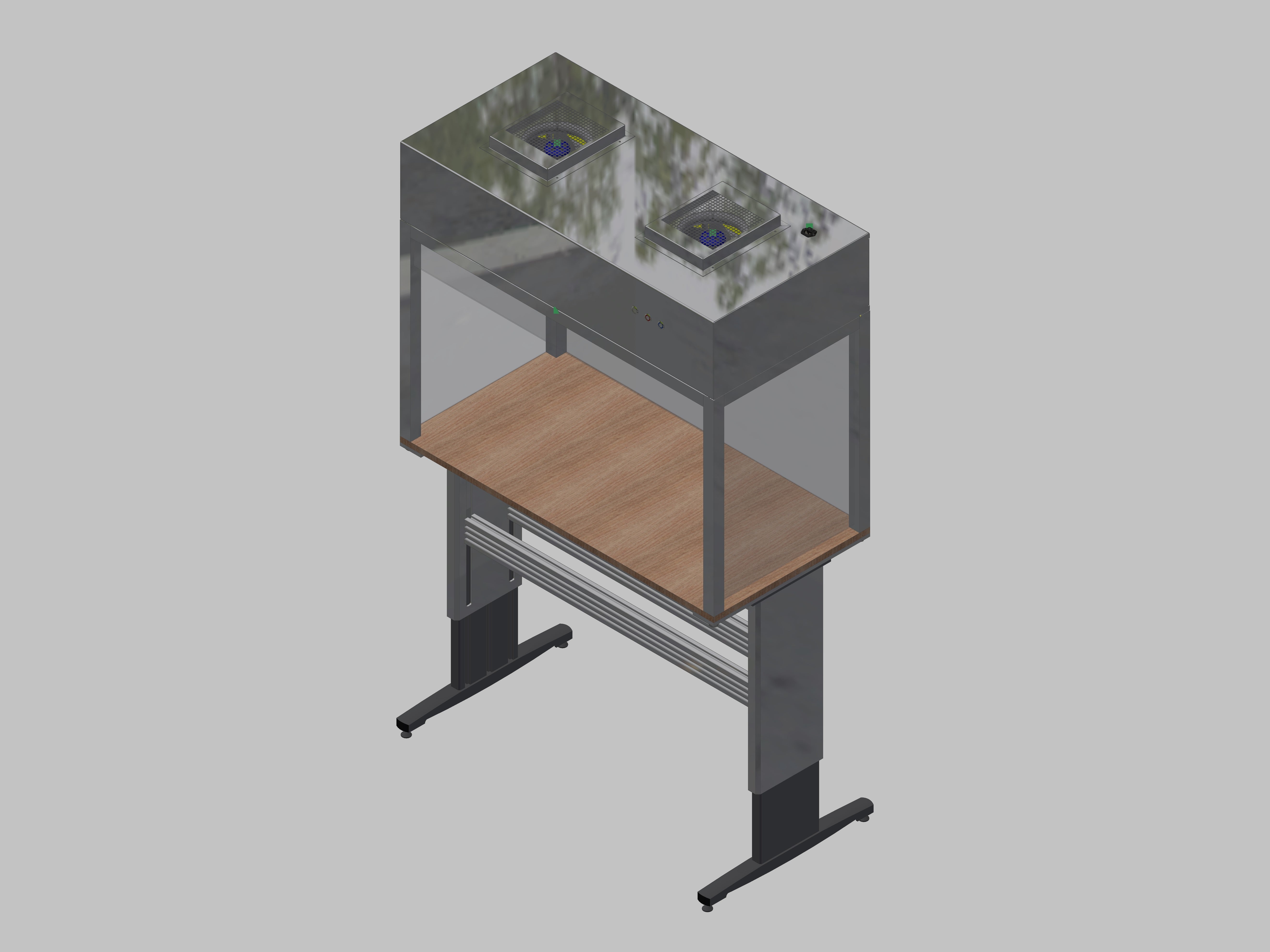 Laminarflow table model height adjustable, type: standard/budget