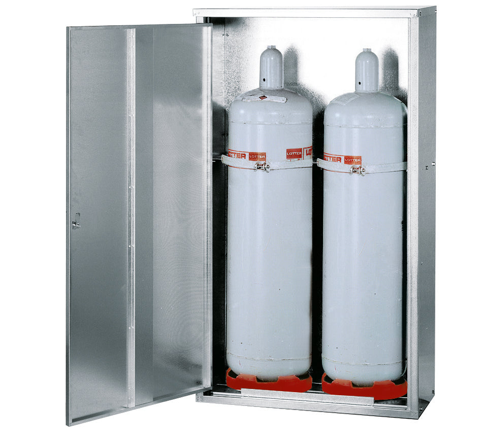 Armoire à bouteilles de gaz liquide G-PG modèle GPG.150.084 en avec x  (), tôle d'acier galvanisé