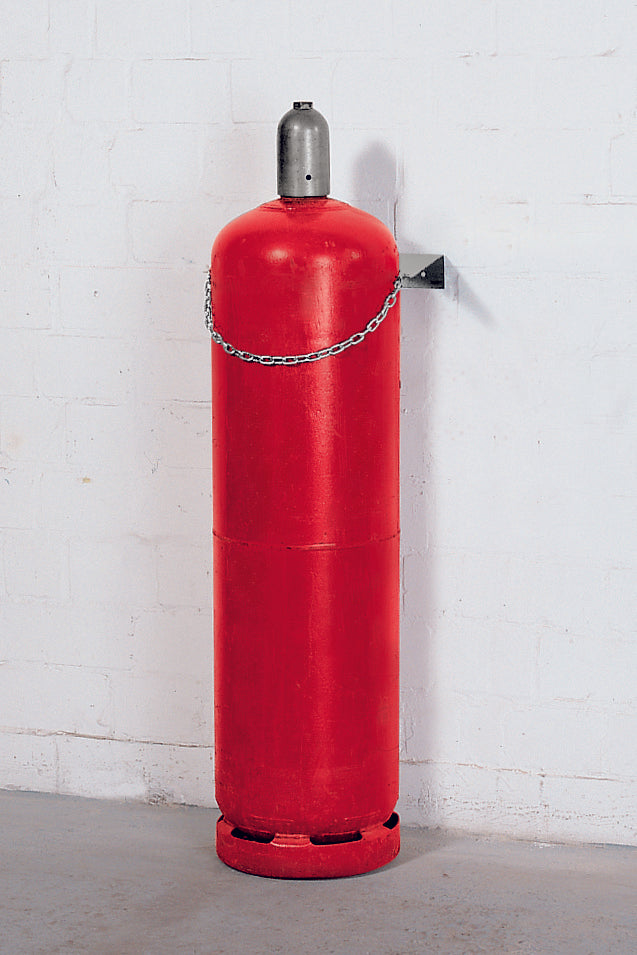Gasflaschen-Wandhalterung aus Stahl für 1 Flasche à  Ø 320 mm, Stahl verzinkt