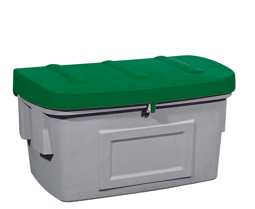 PE grit container without removal opening, green, 400 L, polyethylene
