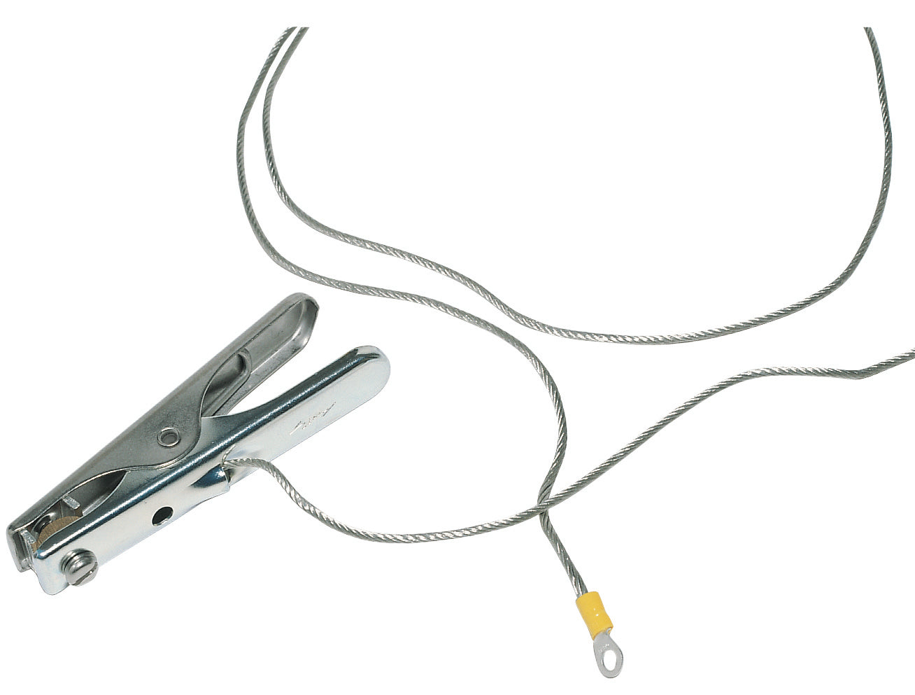 Erdungskabel mit Zange/Kabelschuh, 2 m
