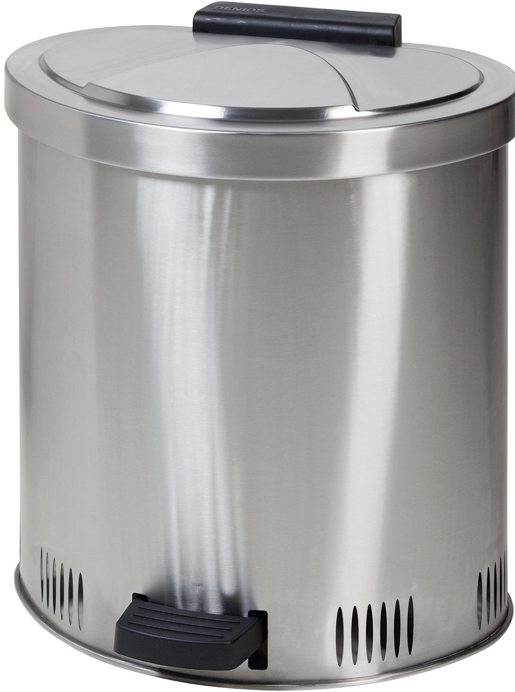 Entsorgungsbehälter für Putzlappen aus Edelstahl, 50 Liter, Edelstahl 1.4301 poliert