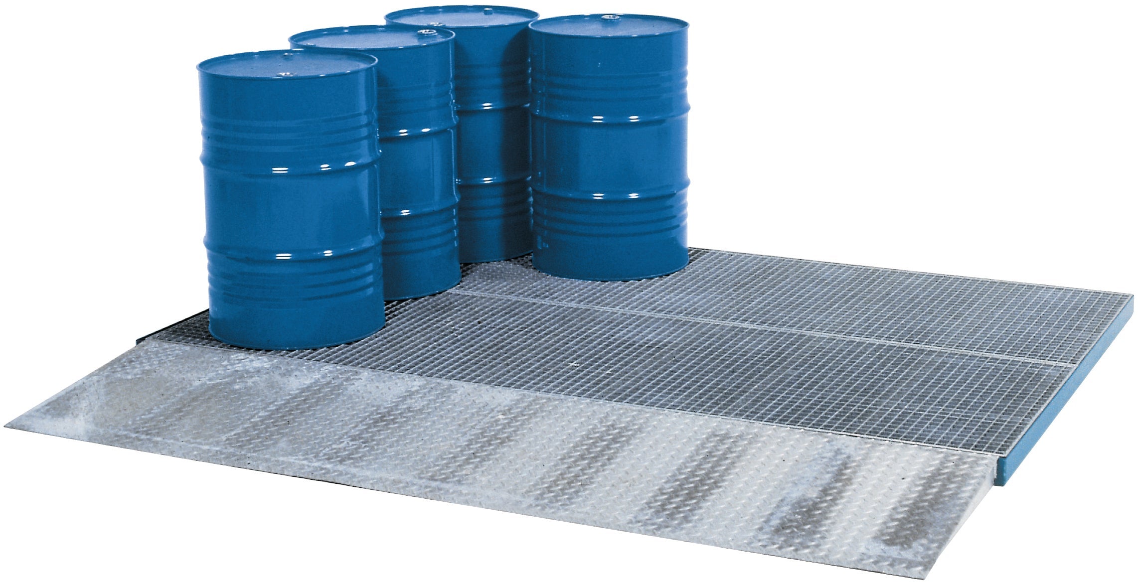 Bunded spill flooring passable steel with galvanised grid 2862x1862x78, steel galvanized