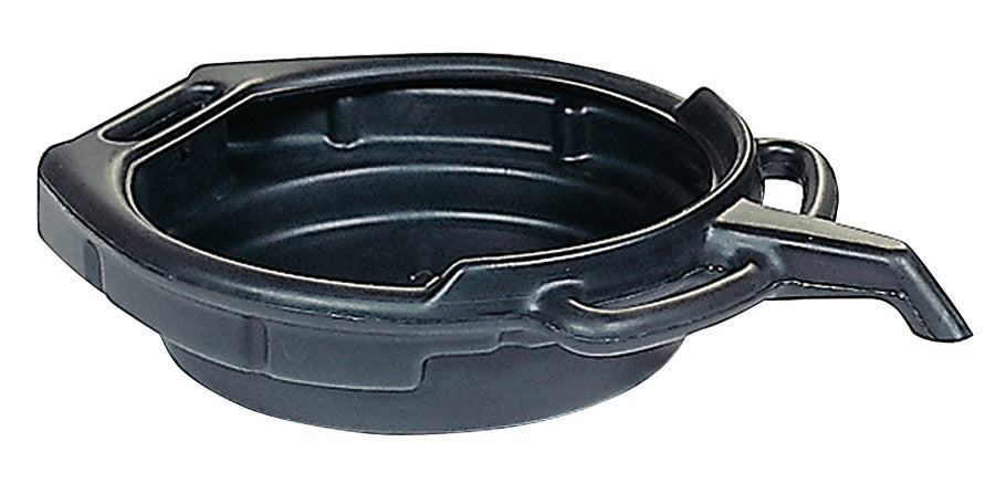 Waste oil and coolant pan PE black, 8 L, polyethylene