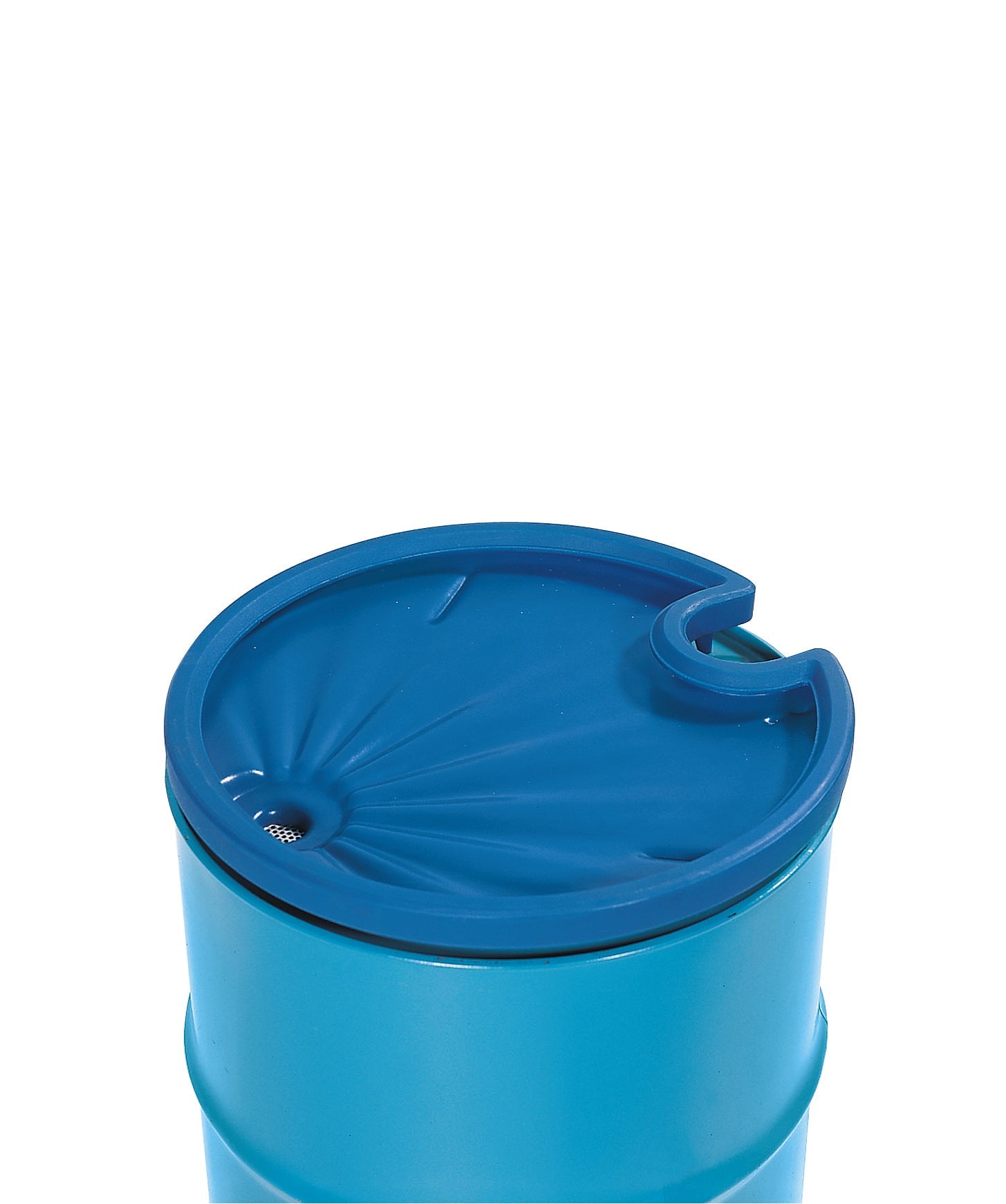 Drum funnel PE blue, polyethylen