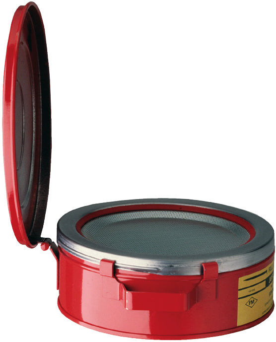 Kleinteilereiniger Stahlblech pulverbeschichtet Rot 2 Liter, Stahlblech verzinkt und pulverbeschichtet