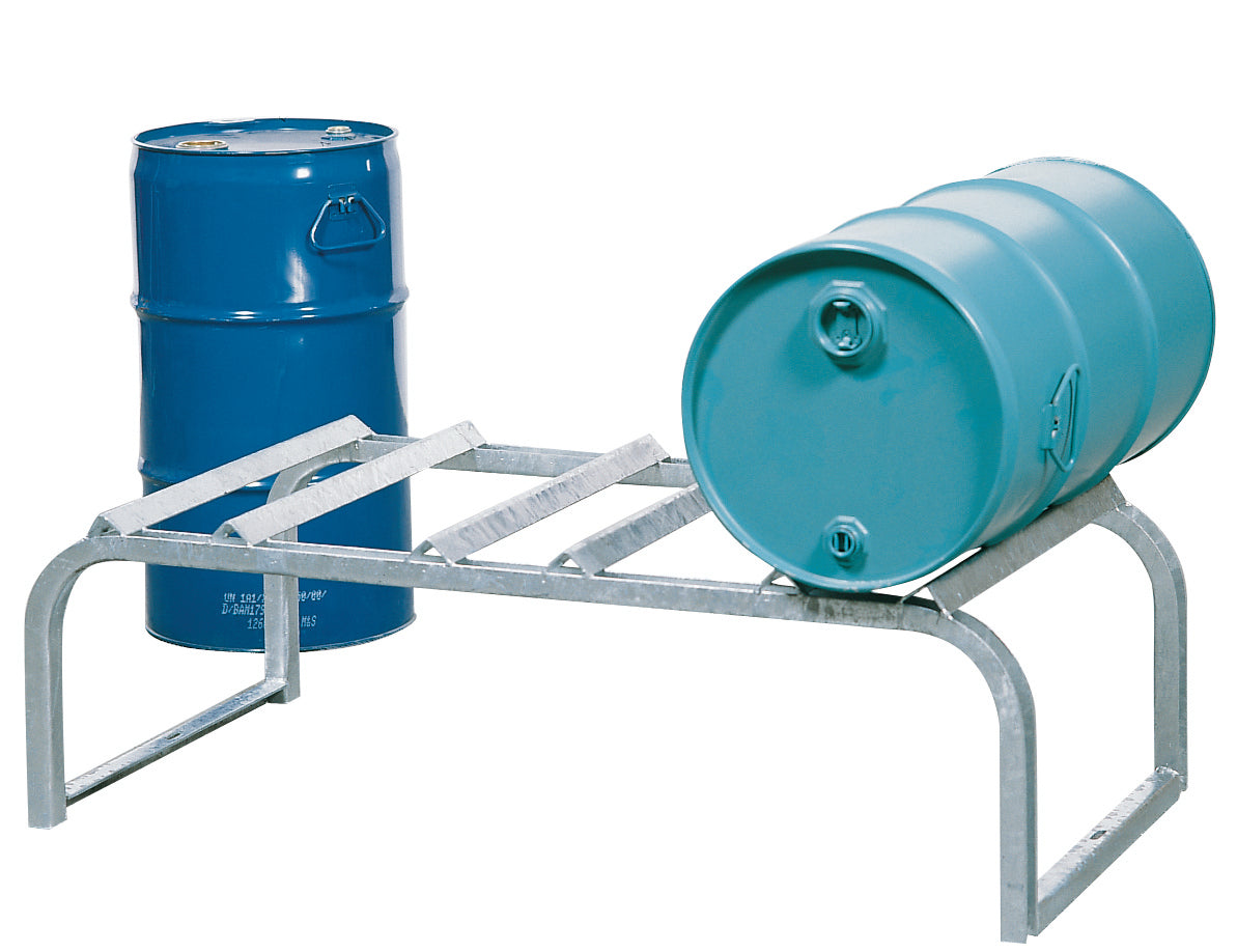 Drum mount steel galvanised for 3 barrel (50/60 L) 1160x600x380 mm, steel galvanized