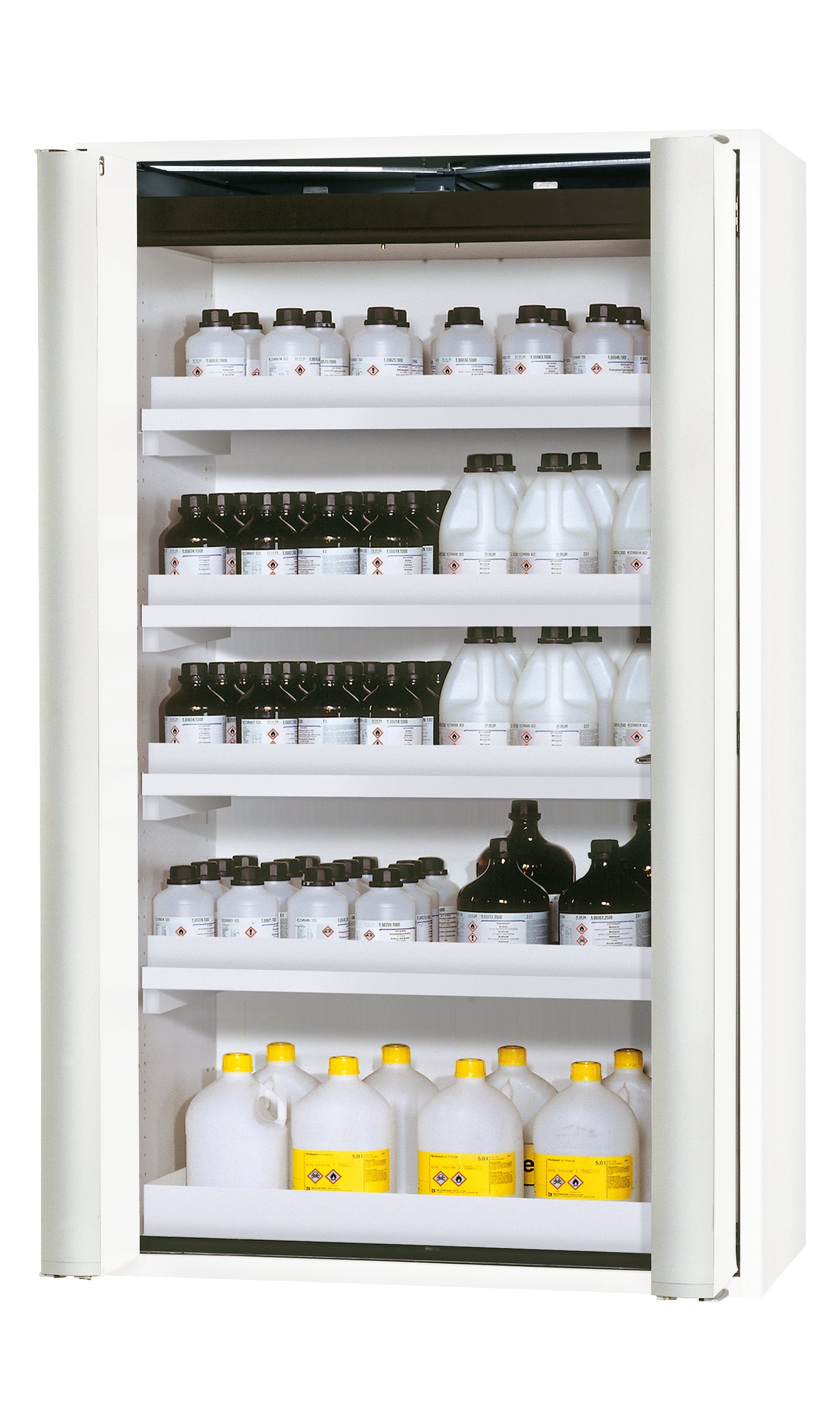 Type 90 safety cabinet S-PHOENIX Vol.2-90 model S90.196.120.FDAC in laboratory white (similar to RAL 9016) with 4x standard tray base (polypropylene)