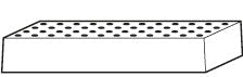 Lochblecheinsatz Standard Höhe = 111 mm für Modell(e): Q90, Q30, S90 mit Breite 1200 mm, Stahlblech pulverbeschichtet glatt