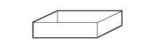 Bodenauffangwanne AbZ metallfrei (Volumen: 11,00 Liter) für Modell(e): Q90, S90, K90 mit Breite 600/1200 mm, Polypropylen roh