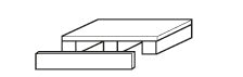 Socle de transport hauteur = 100 mm pour modèle(s): S90, G90 avec largeur 600 mm, acier revêtement par poudre lisse
