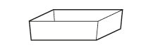 Bodenauffangwanne Standard (Volumen: 27,00 Liter) für Modell(e): Q90, Q30, S90 mit Breite 600 mm, Stahlblech pulverbeschichtet glatt