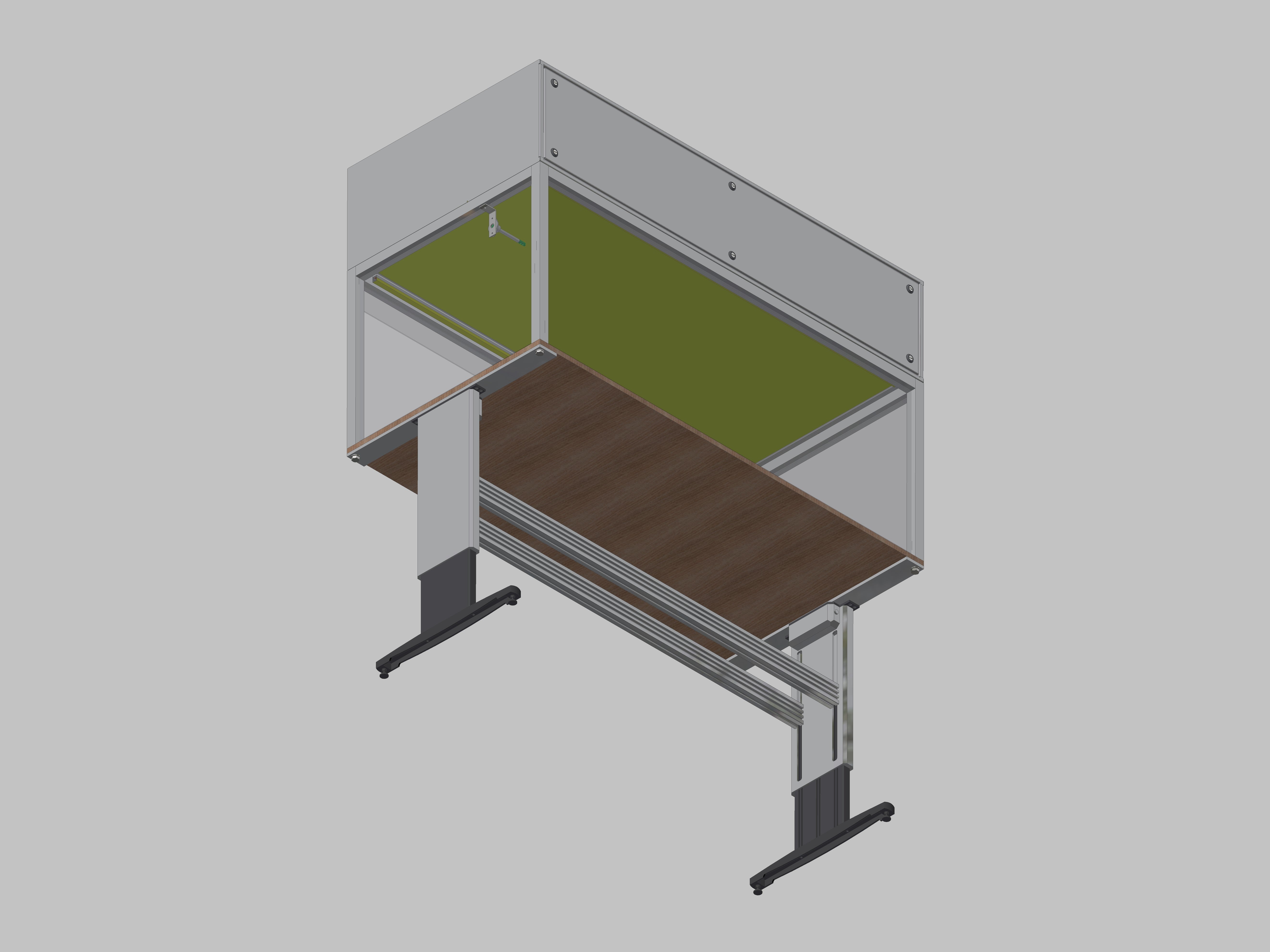 Laminarflow table model height adjustable, type: Silent/Premium