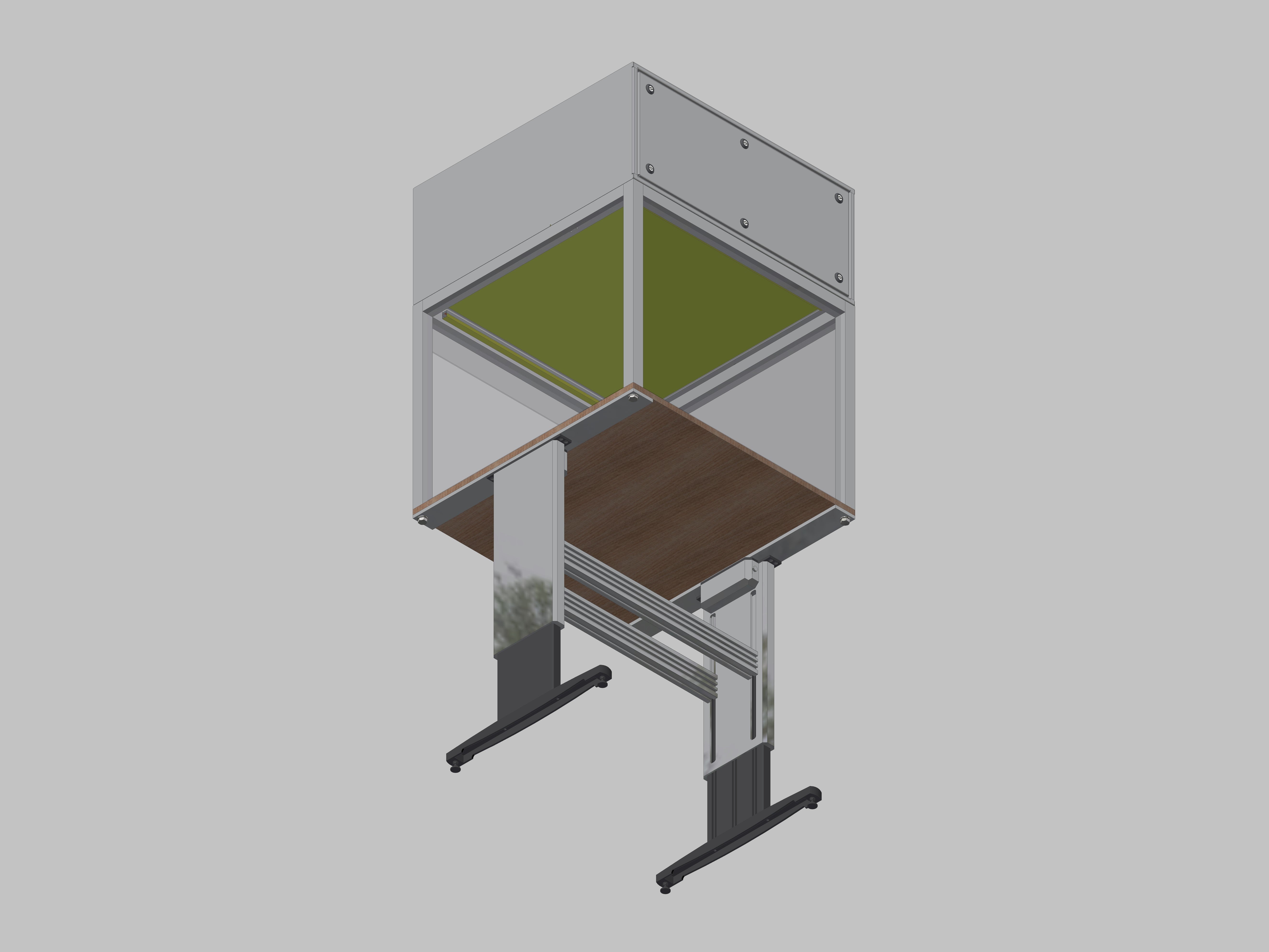 Laminarflow table model height adjustable, type: Silent/Budget