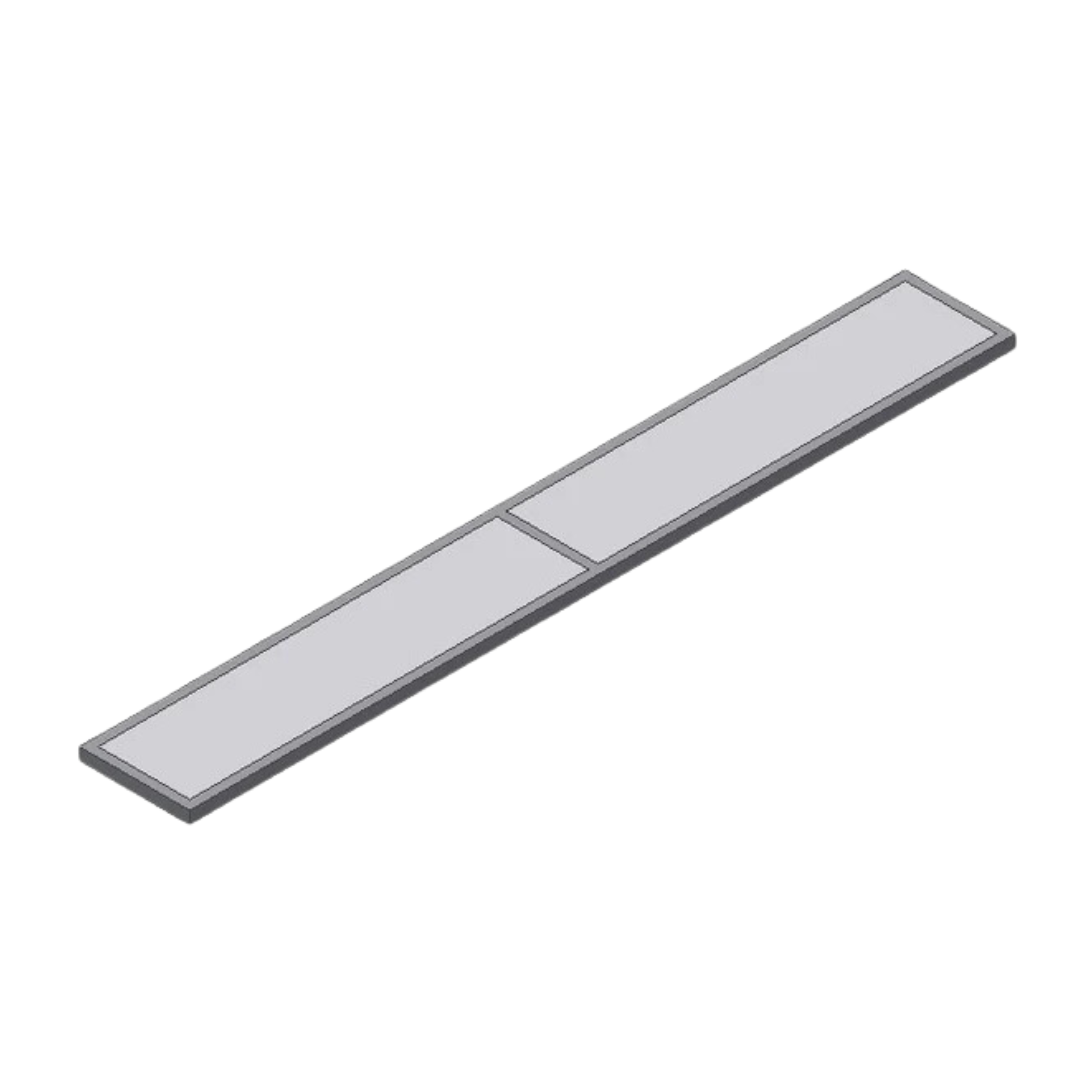 Ceiling element narrow, size 351 x 2624 mm